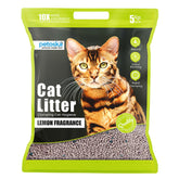 Petoska Bentonite Cat Litter Lemon Fragrance Rapid Clumping & Odor Control-5kg